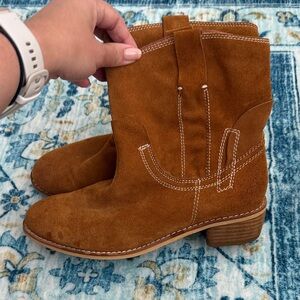 Jeffrey Campbell Tan Suede Ankle Boots